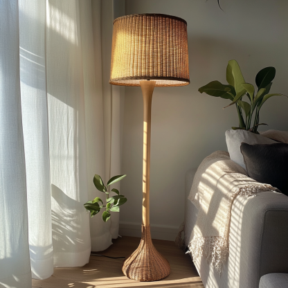 Wabi-sabi style restaurant, rattan weaving floor lamp living room, Japanese retro tea room, clubhouse, bedroom, hotel and coffee shop - Image 3