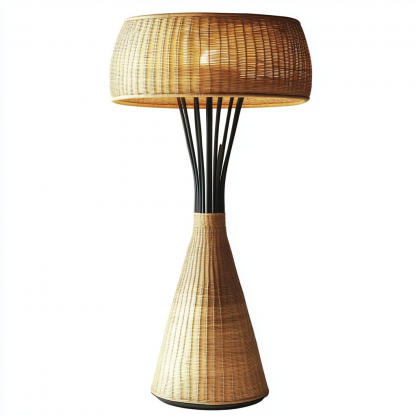 Wabi-sabi style floor lamp, hemp rope, Zen-inspired designer's creative homestay, living room sofa side, bedroom atmosphere standing lamp - Image 3