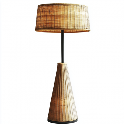 Wabi-sabi style floor lamp, hemp rope, Zen-inspired designer's creative homestay, living room sofa side, bedroom atmosphere standing lamp - Image 2