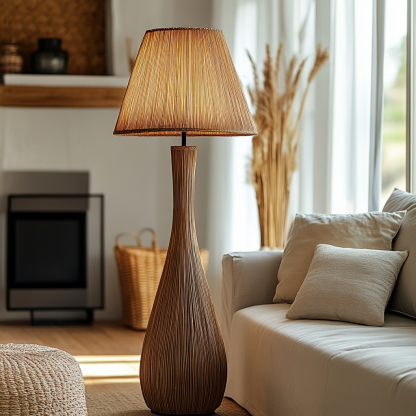 10 Wabi-sabi floor lamps, Nordic living room, sofa next to the entrance, bedroom, bedside lamps, homestay, Zen tea room - Image 4