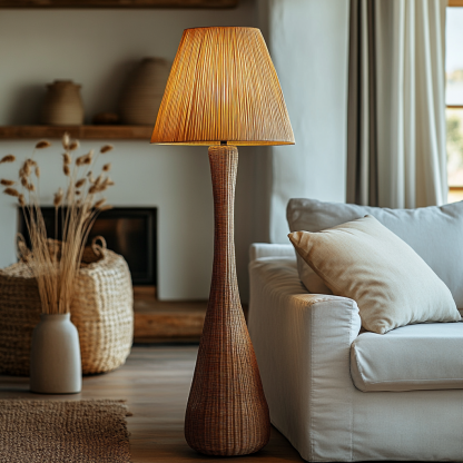 10 Wabi-sabi floor lamps, Nordic living room, sofa next to the entrance, bedroom, bedside lamps, homestay, Zen tea room - Image 3