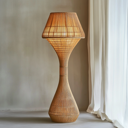 Wabi-sabi style rattan floor lamp, living room, sofa side, bedroom, homestay, high-end designer modern decorative lamp - Image 4