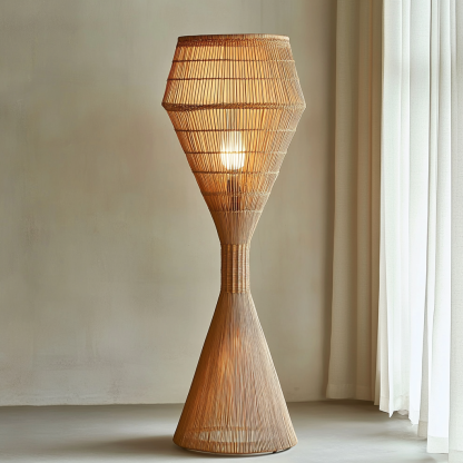 Wabi-sabi style rattan floor lamp, living room, sofa side, bedroom, homestay, high-end designer modern decorative lamp - Image 3