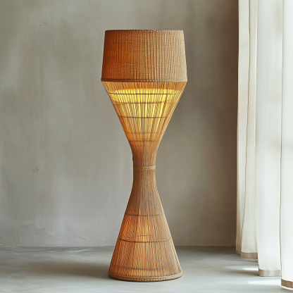 Wabi-sabi style rattan floor lamp, living room, sofa side, bedroom, homestay, high-end designer modern decorative lamp - Image 9