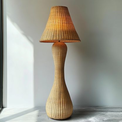 Wabi-sabi style floor lamp, hemp rope, Zen-inspired designer's creative homestay, living room sofa side, bedroom atmosphere standing lamp - Image 9