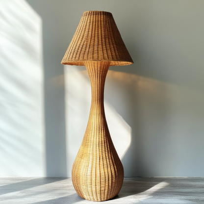 Wabi-sabi style floor lamp, hemp rope, Zen-inspired designer's creative homestay, living room sofa side, bedroom atmosphere standing lamp - Image 7