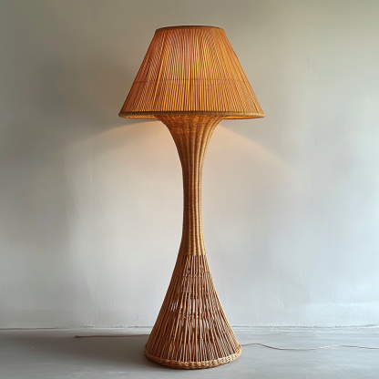 Bamboo woven chandelier, bamboo art Zen-inspired tea room, Chinese restaurant, homestay, Japanese rattan woven lantern, retro creative art lampshade - Image 5