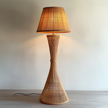 Bamboo woven chandelier, bamboo art Zen-inspired tea room, Chinese restaurant, homestay, Japanese rattan woven lantern, retro creative art lampshade - Image 4