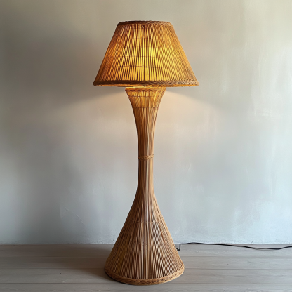 Bamboo woven chandelier, bamboo art Zen-inspired tea room, Chinese restaurant, homestay, Japanese rattan woven lantern, retro creative art lampshade - Image 3