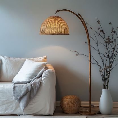 Wabi-sabi style floor lamps, French retro living room, bedroom, study, homestay, tea room, retro designer artistic lamps - Image 5