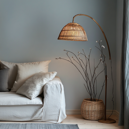 Wabi-sabi style floor lamps, French retro living room, bedroom, study, homestay, tea room, retro designer artistic lamps - Image 4