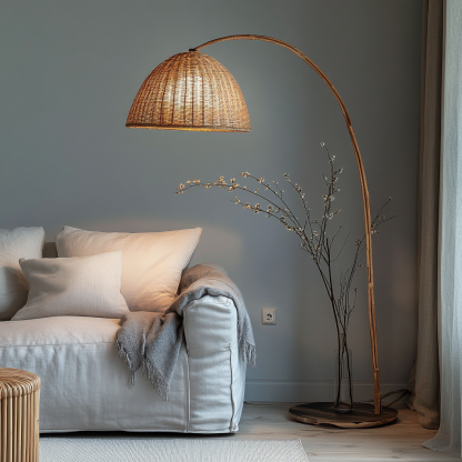 Wabi-sabi style floor lamps, French retro living room, bedroom, study, homestay, tea room, retro designer artistic lamps - Image 3