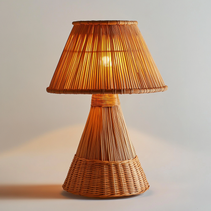 Wabi-sabi floor lamps, rattan weaving, guest bedroom, handcrafted restaurant, tea room, coffee shop decoration, retro Japanese hotel - Image 5