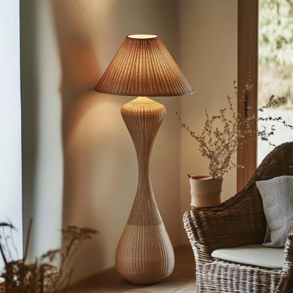 Wabi-sabi style floor lamp, living room sofa, bedroom bedside lamp, homestay hotel, homestay decorative lamp - Image 2