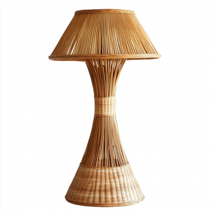 Japanese-style designer floor lamps for hotel and homestay living rooms, model rooms, hand-woven hemp rope decorations, Zhongshan lighting fixtures - Image 4