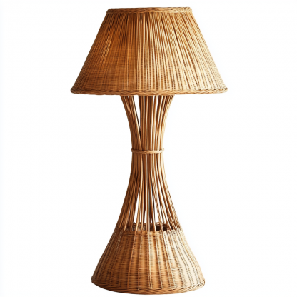 Japanese-style designer floor lamps for hotel and homestay living rooms, model rooms, hand-woven hemp rope decorations, Zhongshan lighting fixtures - Image 3