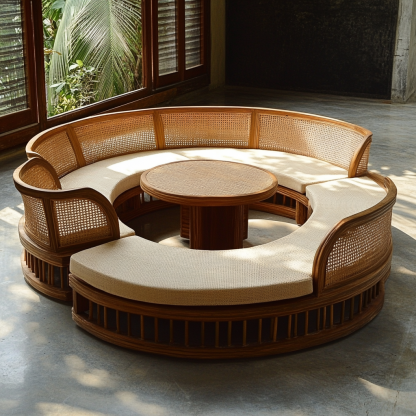 Wabi-sabi style solid wood dining table and chairs set modern and simple home dining table - Image 7
