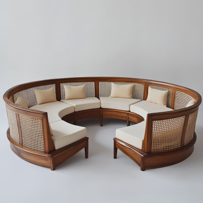 10 rattan sofa for living room, modern, simple and light luxury, small-sized apartment, homestay and hotel. Rattan sofa - Image 8