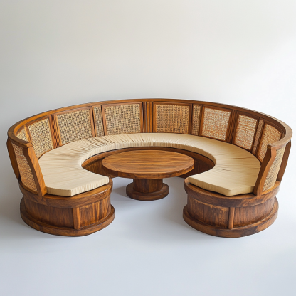 10 rattan sofa for living room, modern, simple and light luxury, small-sized apartment, homestay and hotel. Rattan sofa - Image 3