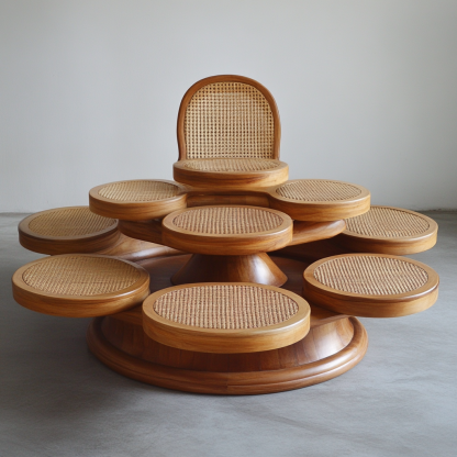 Residential furniture, sofa type, rattan and bamboo sofa, modern and simple homestay, lobby, living room, club, solid wood leisure areaResidential furniture, sofa type, rattan and bamboo sofa, modern and simple homestay, lobby, living room, club, solid wood leisure area - Image 7