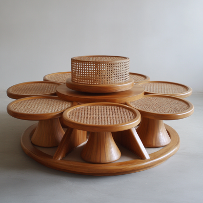 Residential furniture, sofa type, rattan and bamboo sofa, modern and simple homestay, lobby, living room, club, solid wood leisure areaResidential furniture, sofa type, rattan and bamboo sofa, modern and simple homestay, lobby, living room, club, solid wood leisure area - Image 6