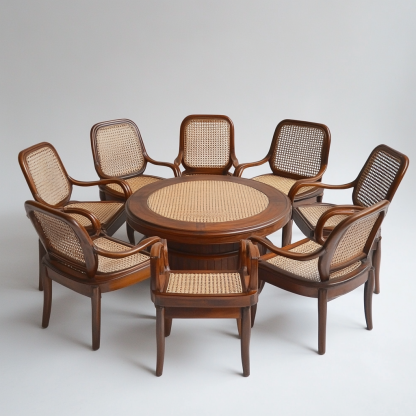 Residential furniture, sofa type, rattan and bamboo sofa, modern and simple homestay, lobby, living room, club, solid wood leisure area