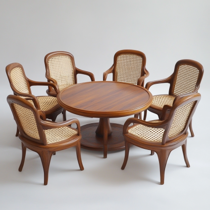 Residential furniture, sofa type, rattan and bamboo sofa, modern and simple homestay, lobby, living room, club, solid wood leisure area - Image 4