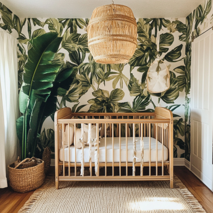 Baby crib, high-end European white, natural wood color, 0-6 years old, spliced solid wood children's crib - Image 8