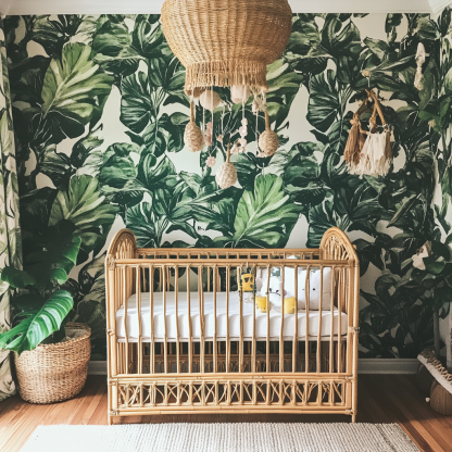 Baby crib, spliced large bed, movable solid wood multi-functional newborn and children's crib - Image 6