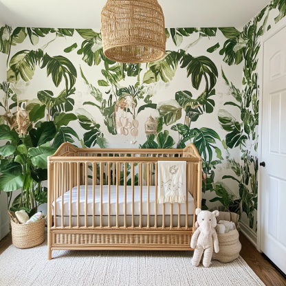 Wabi-sabi style baby bed, solid wood adjustable newborn bed, cradle, baby bb bed - Image 8
