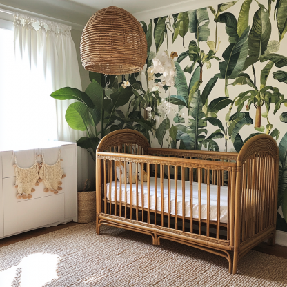 Baby crib, spliced large bed, movable solid wood multi-functional newborn and children's crib - Image 4