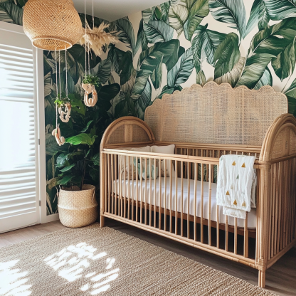 10 Bamboo woven baby crib, modern and simple Japanese children's room homestay, customizable size tatami bed fabric - Image 8