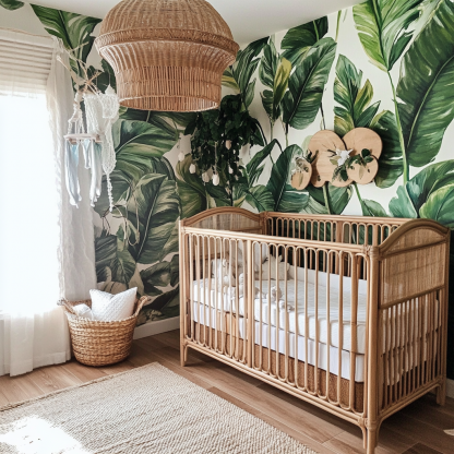 10 Bamboo woven baby crib, modern and simple Japanese children's room homestay, customizable size tatami bed fabric - Image 7