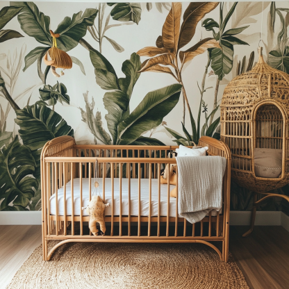 Wabi-sabi style baby bed, solid wood adjustable newborn bed, cradle, baby bb bed - Image 8