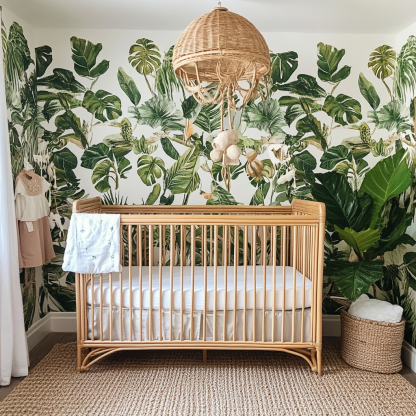 Multi-functional baby crib, solid wood unpainted newborn, movable and spliced large bed configuration - Image 9
