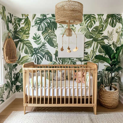 Multi-functional baby crib, solid wood unpainted newborn, movable and spliced large bed configuration - Image 6