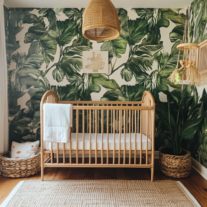 Baby crib, spliced large bed, movable solid wood multi-functional newborn and children's crib - Image 5