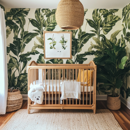 Baby crib, spliced large bed, movable solid wood multi-functional newborn and children's crib - Image 4