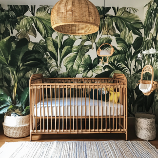 Crib, home children's crib, baby crib