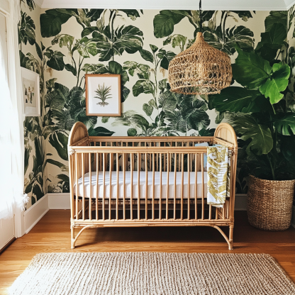 Baby crib, home children's crib, baby and newborn furniture, living room double bed, balcony adjustable, bedroom solid wood - Image 8