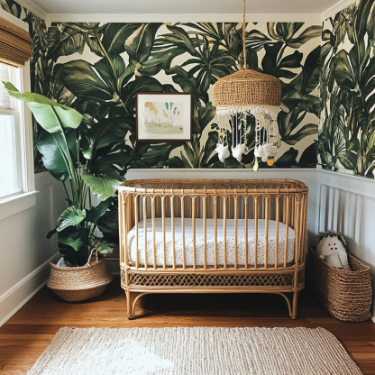 Baby crib, home children's crib, baby and newborn furniture, living room double bed, balcony adjustable, bedroom solid wood - Image 7