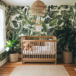 Baby crib, home children's crib, baby and newborn furniture, living room double bed, balcony adjustable, bedroom solid wood