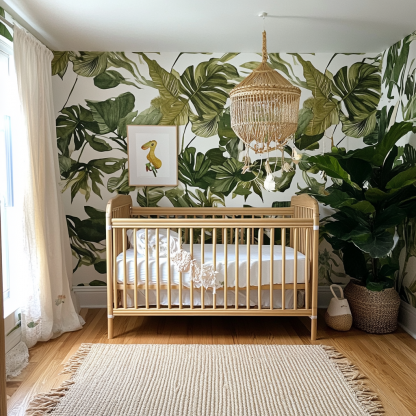 Wabi-sabi style baby bed, solid wood adjustable newborn bed, cradle, baby bb bed - Image 6