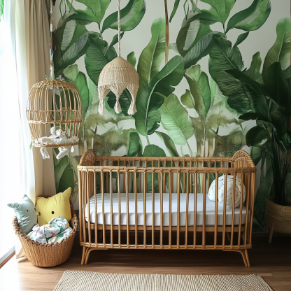 Baby crib, spliced large bed, movable solid wood multi-functional newborn and children's crib - Image 4