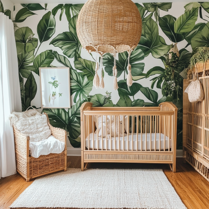 Baby crib, spliced large bed, movable solid wood multi-functional newborn and children's crib - Image 2