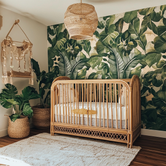 10 Bamboo woven baby crib, modern and simple Japanese children's room homestay, customizable size tatami bed fabric