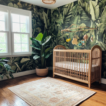 Crib, home children's crib, baby crib - Image 5
