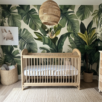 Multi-functional baby crib, solid wood unpainted newborn, movable and spliced large bed configuration - Image 5