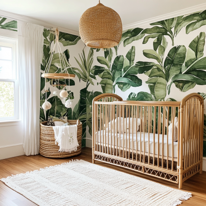 Baby crib, home children's crib, baby and newborn furniture, living room double bed, balcony adjustable, bedroom solid wood - Image 4