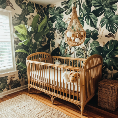 Wabi-sabi style baby bed, solid wood adjustable newborn bed, cradle, baby bb bed - Image 4